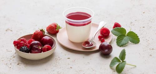 Panna cotta aux fruits rouges